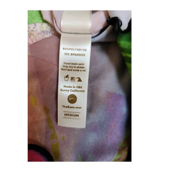 SEEA Leo SURF TOP MEDIUM Wavelength Stretch Cropped Beach Women's Surfer Swim - Picture 13 of 15